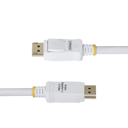 StarTech.com 10ft (3m) White VESA Certified DisplayPort 1.2 Cable, 4K 60Hz