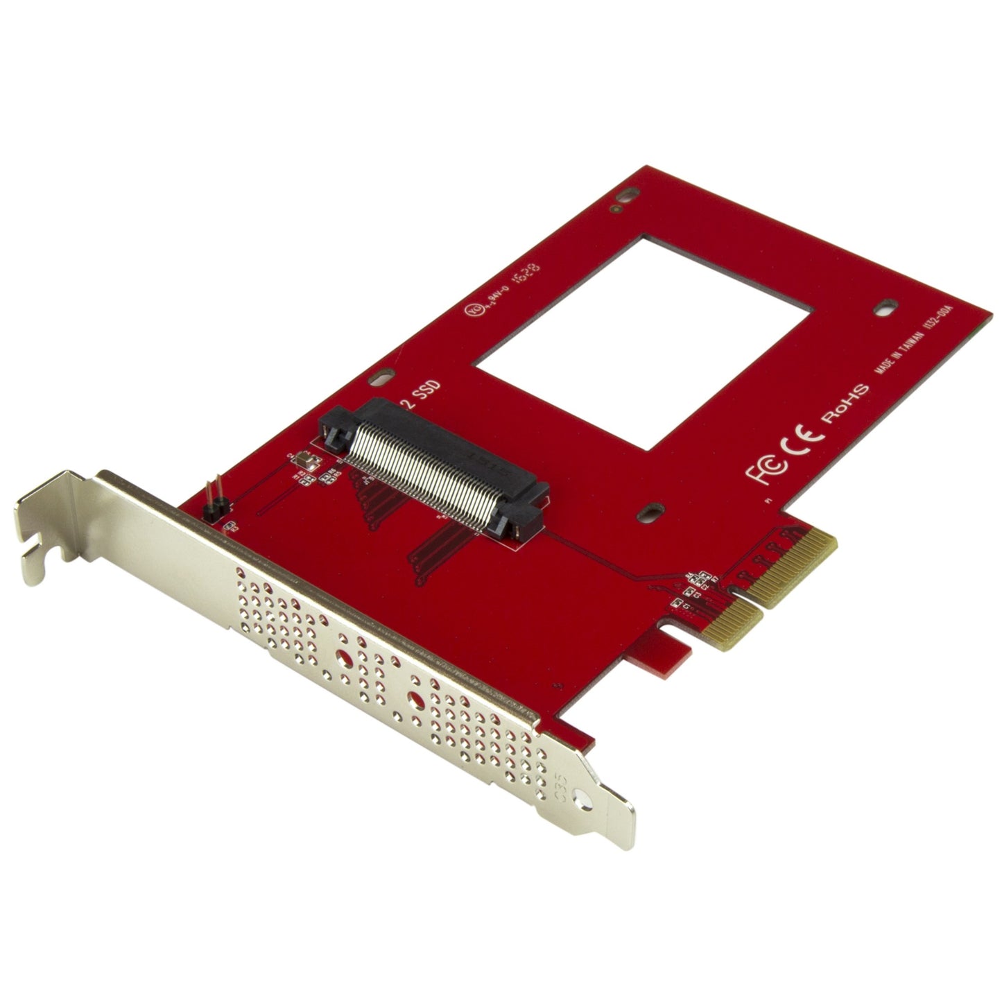StarTech.com U.2 to PCIe Adapter for 2.5" U.2 NVMe SSD - SFF-8639 - x4 PCI Express Hub