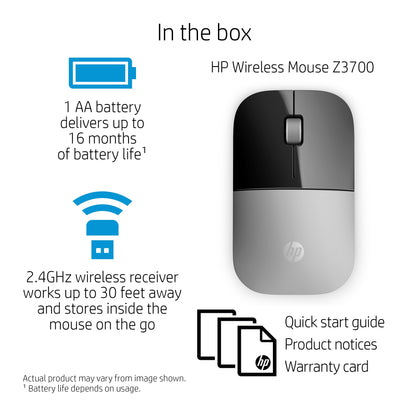 HP Z3700 Wireless Mouse (Silver)