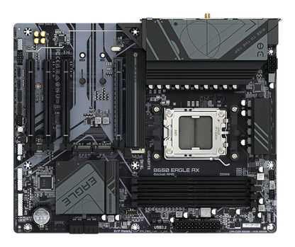 Gigabyte B650 EAGLE AX Motherboard - AMD Ryzen 9000 Series CPUs, 12+2+2 Phases VRM