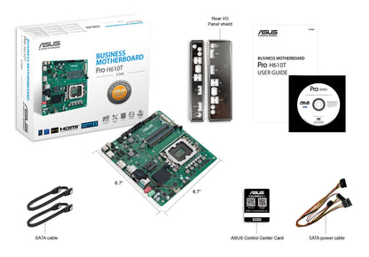 ASUS PRO H610T-CSM Intel H610 LGA 1700 Thin Mini ITX Motherboard