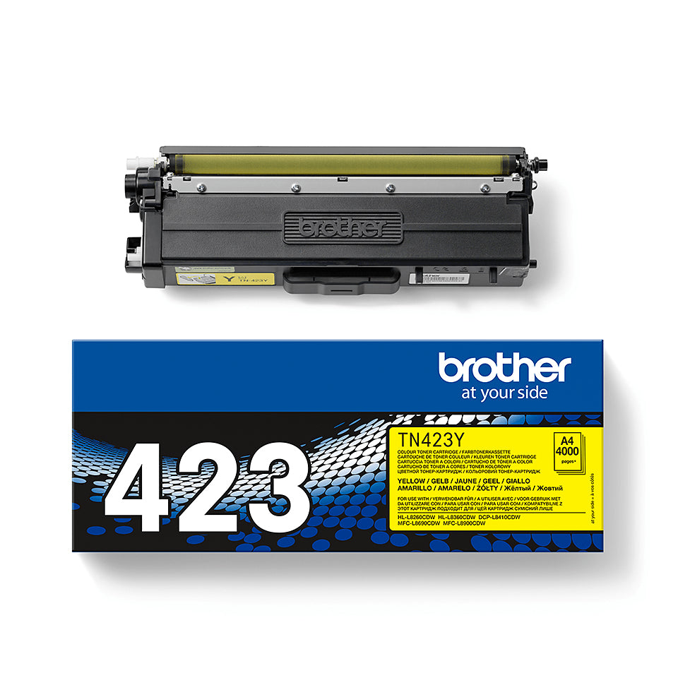 Brother TN-423Y Yellow Toner Cartridge (4K pages)