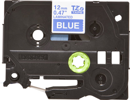 Brother TZE-535 DirectLabel white on blue Laminat 12mm x 8m for Brother P-Touch TZ Labels