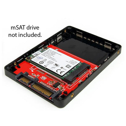 StarTech.com 2.5in SATA to Mini SATA SSD Adapter Enclosure Hub
