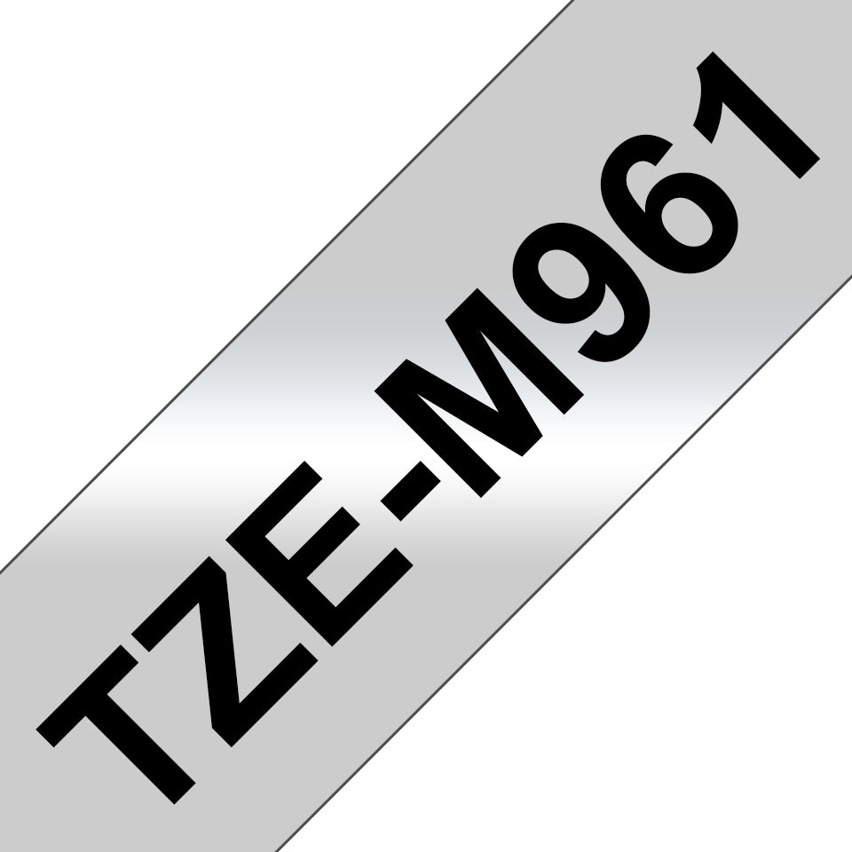 Brother TZE-M961 DirectLabel black on silver matt 36mm x 8m for Brother P-Touch TZ Labels
