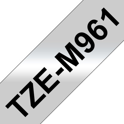 Brother TZE-M961 DirectLabel black on silver matt 36mm x 8m for Brother P-Touch TZ Labels