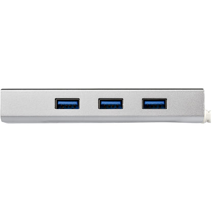 StarTech.com 3-Port USB Hub with Ethernet, USB-A Ports, Gigabit Ethernet/GbE, USB Network Adapter