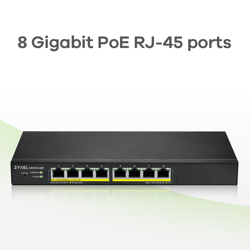 Zyxel GS1915-8EP Switch PoE
