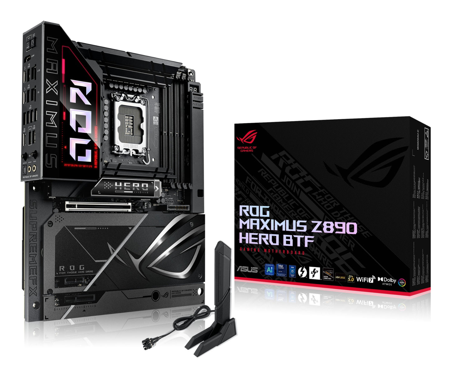 ASUS ROG MAXIMUS Z890 HERO BTF Intel Z890 LGA 1851 (Socket V1) ATX Motherboard