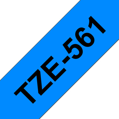 Brother TZE-561 DirectLabel black on blue Laminat 36mm x 8m for Brother P-Touch TZ Labels
