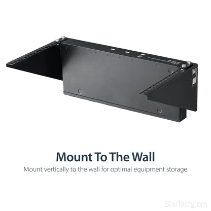 StarTech.com 6U Wall Mount Patch Panel Bracket – 19 in – Steel - Vertical Mounting
