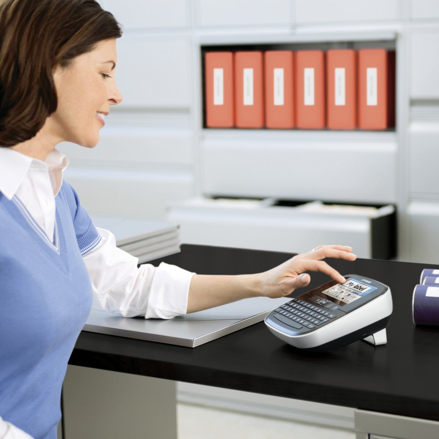 DYMO LabelManager Label Manager 500TS Touch Screen Handheld Label Maker | QWERTY Label Printer
