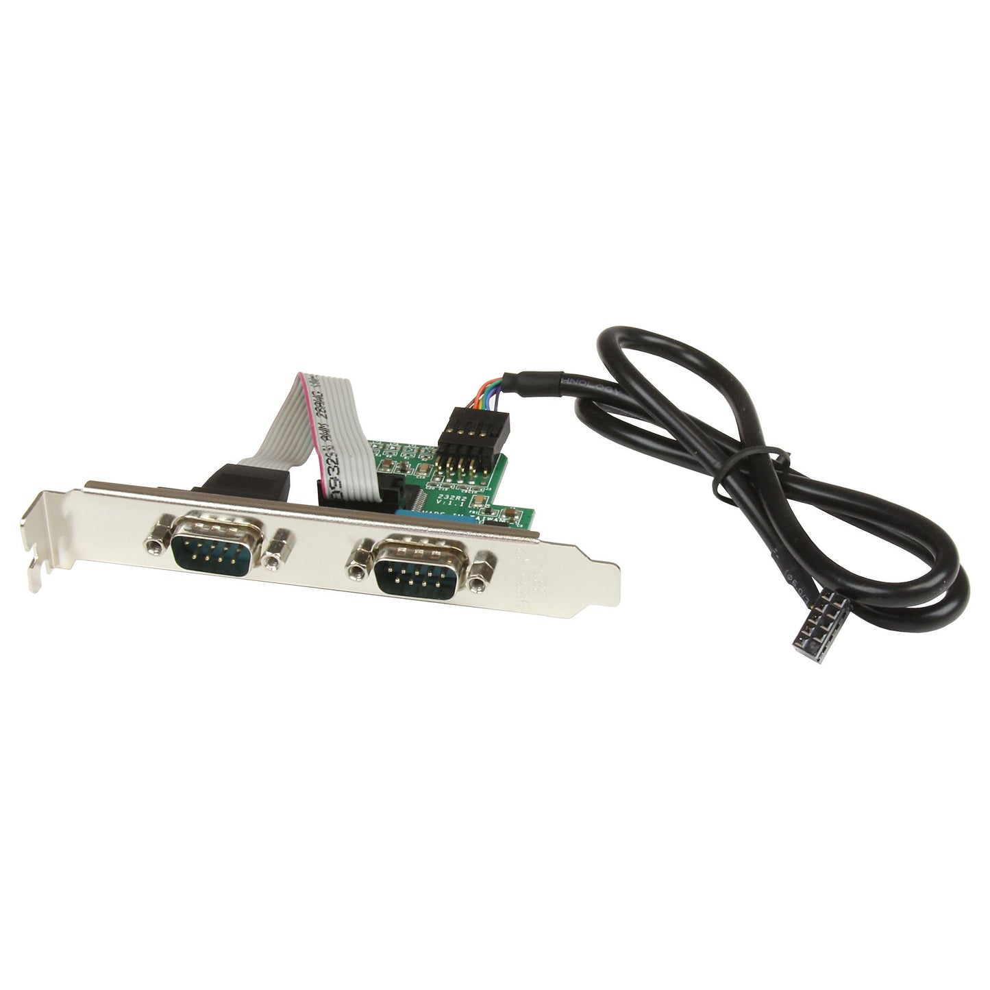 StarTech.com 24in Internal USB Motherboard Header to 2 Port Serial RS232 Adapter Hub