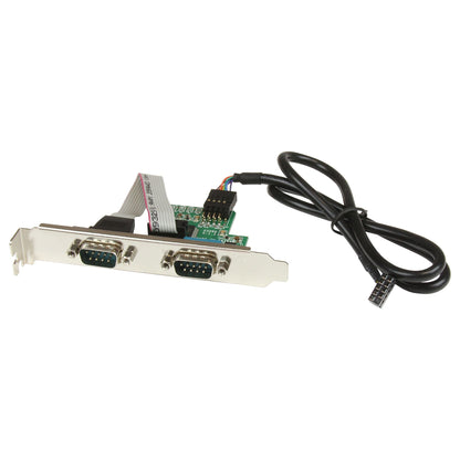 StarTech.com 24in Internal USB Motherboard Header to 2 Port Serial RS232 Adapter Hub
