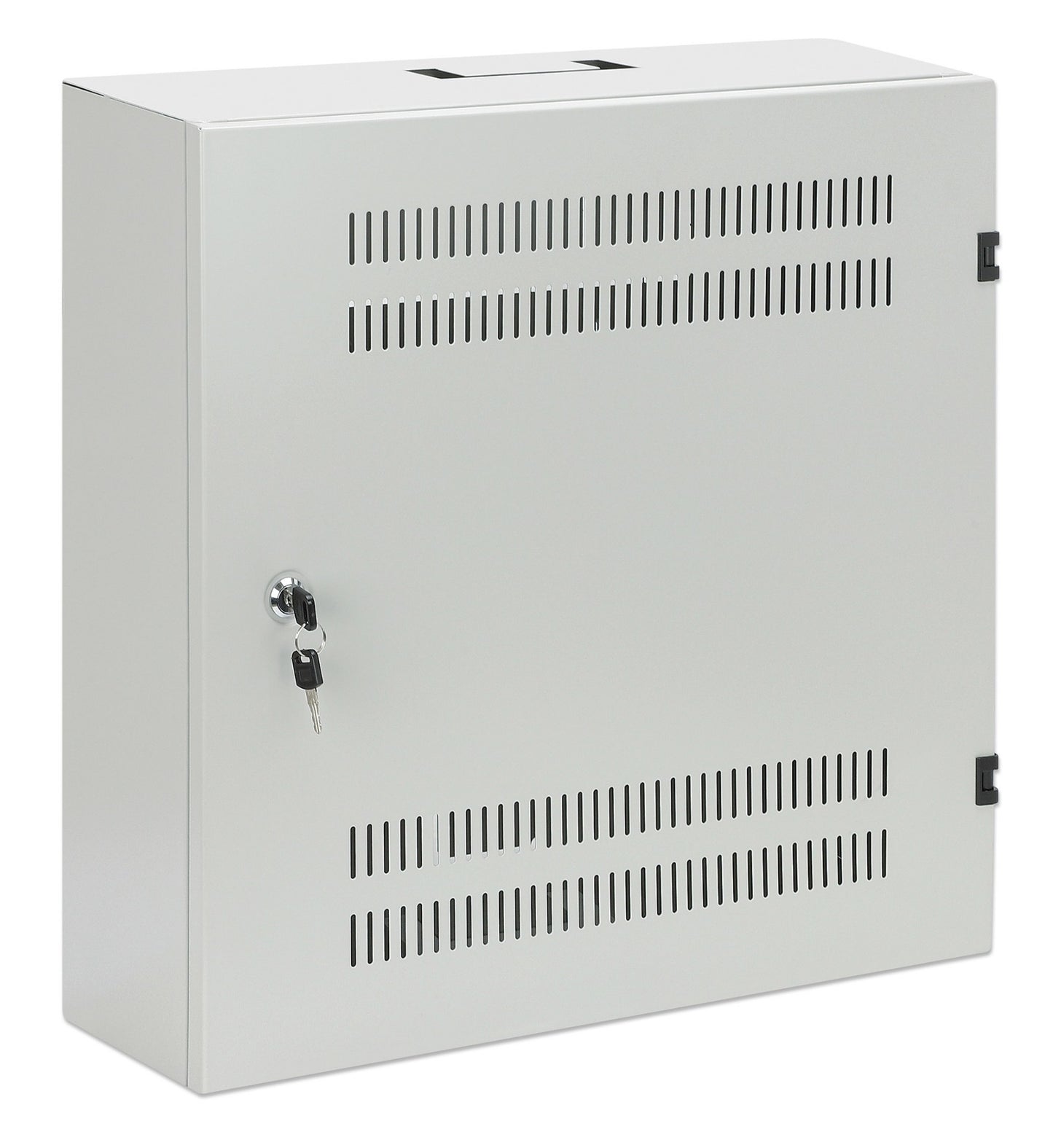 Intellinet Low-Profile 19" Wall Mount Cabinet with 4U Horizontal and 2U Vertical Rack (Gray)