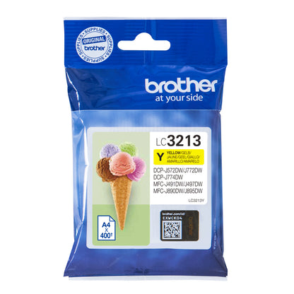 Brother LC-3213Y Yellow Ink Cartridge (400 pages, Brother DCP-J 772)