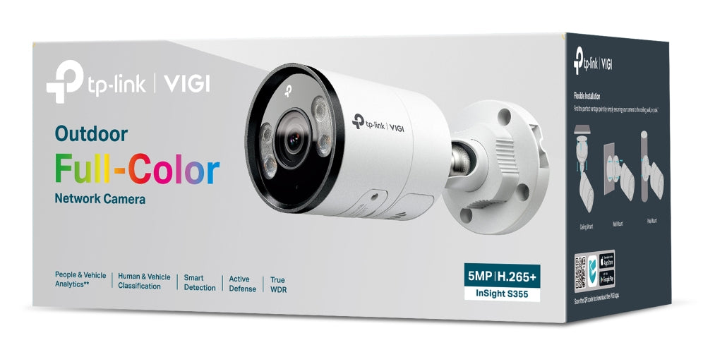 TP-LINK INSIGHT S355 Bullet IP security camera Outdoor 2880 x 1620 pixels Wall