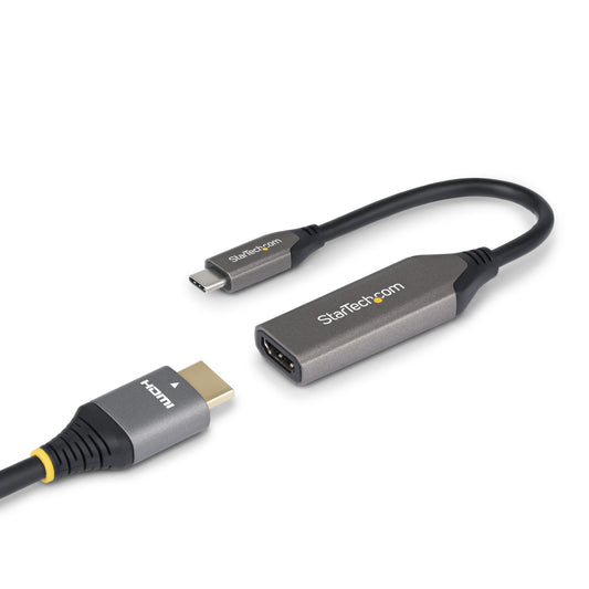 StarTech.com USB-C to HDMI Adapter, 8K 60Hz / 4K 120Hz, Thunderbolt / USB4 Cable