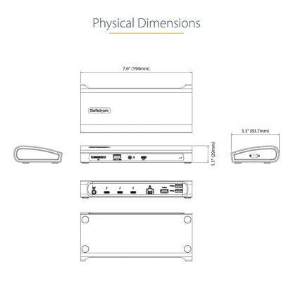 StarTech.com for MacBook Pro Thunderbolt 4 Docking Station 96W