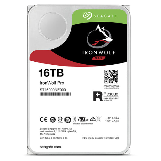 Seagate IronWolf Pro 16TB 3.5" SATA 7200 RPM NAS HDD