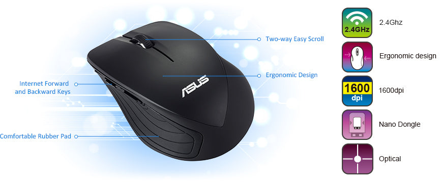 ASUS WT465 Right-hand Wireless Mouse