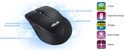 ASUS WT465 Right-hand Wireless Mouse