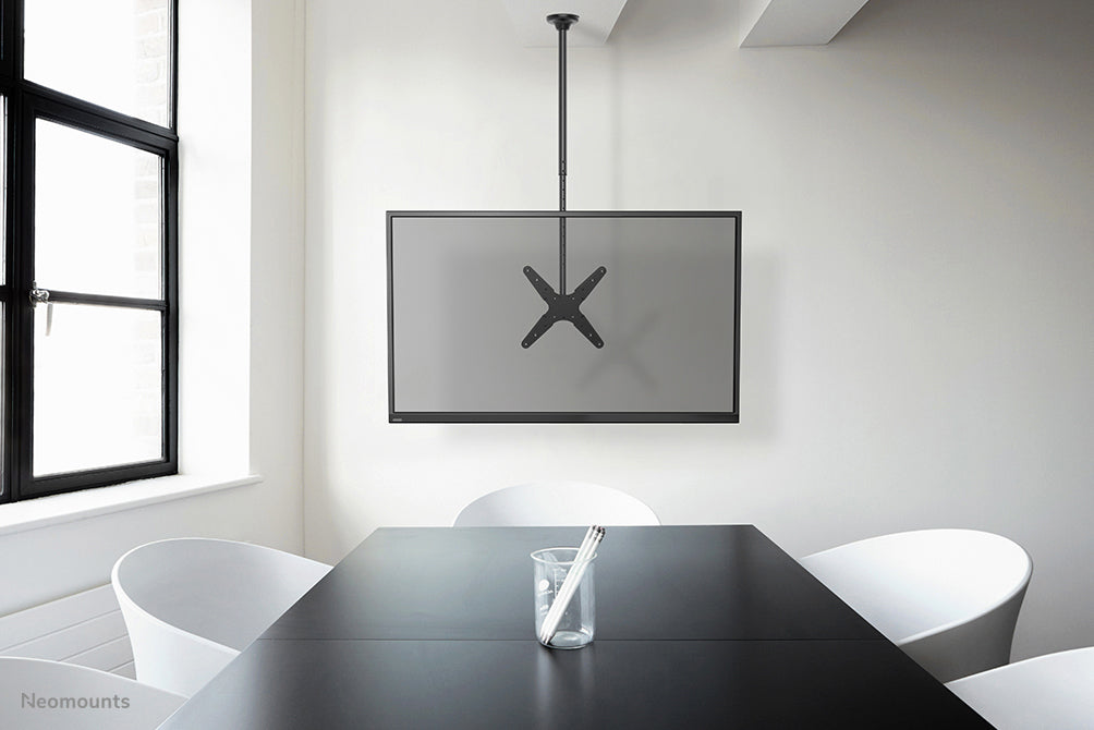 Neomounts FPMA-C340BLACK Monitor/TV mount ceiling 32-75" - h 106-156 cm