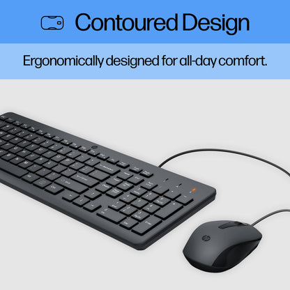 HP 150 Wired Keyboard & Mouse Combo