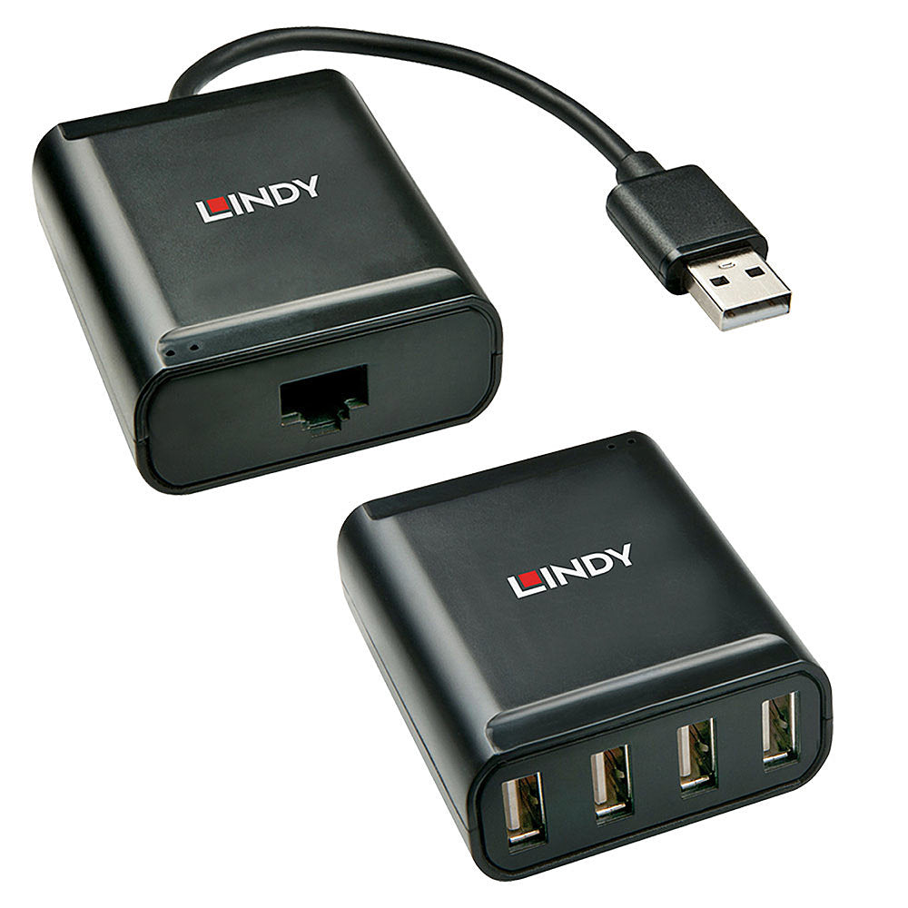 Lindy 60m 4 Port USB 2.0 Cat.6 Extender Hub
