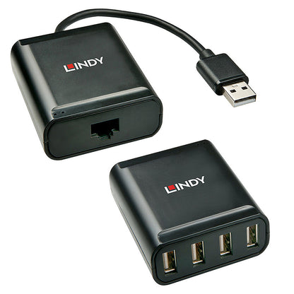 Lindy 60m 4 Port USB 2.0 Cat.6 Extender Hub