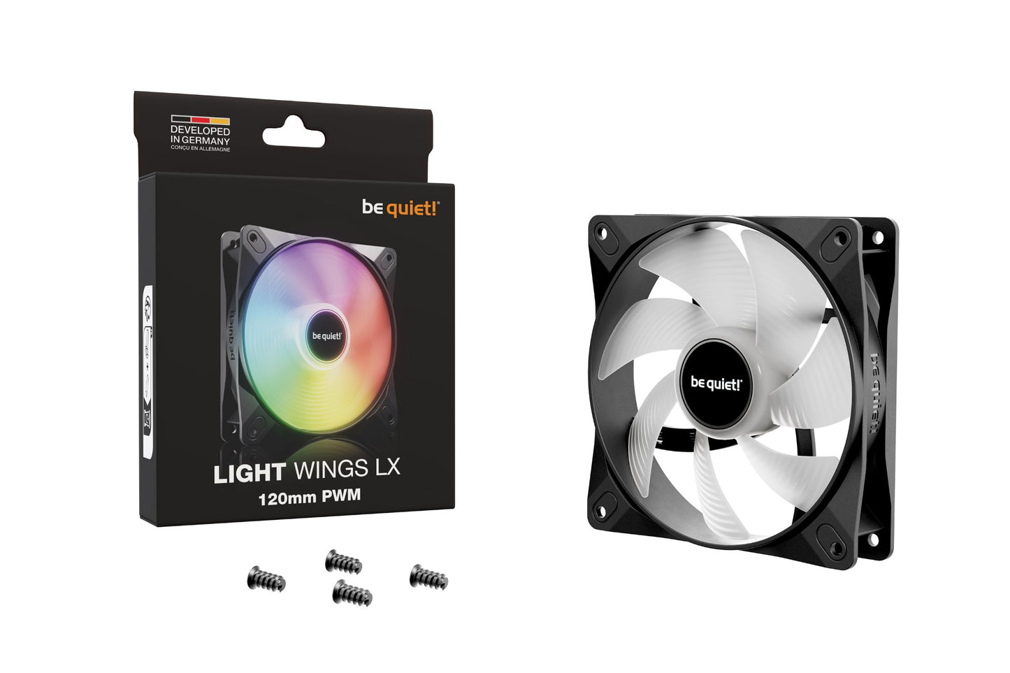 be quiet! LIGHT WINGS LX 120mm PWM Computer case Fan 12 cm Black 1 pc(s) Cooling