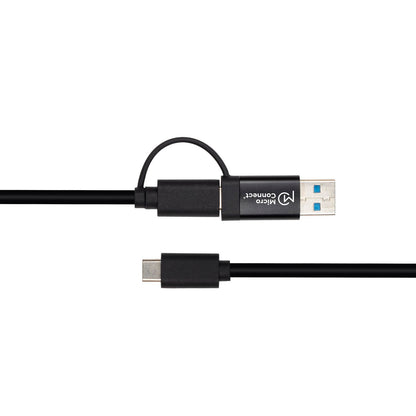 Microconnect USB3.1CCA1 USB cable USB 3.2 Gen 1 (3.1 Gen 1) 1 m USB C Black