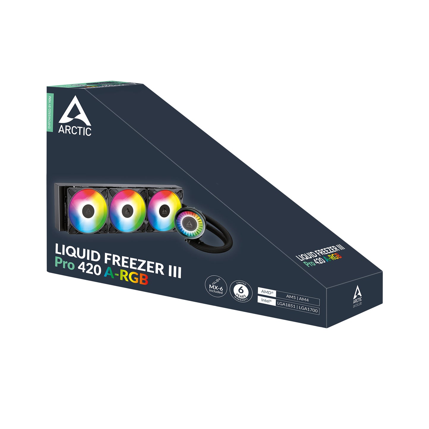 ARCTIC Liquid Freezer III Pro 420 A-RGB Multi Compatible All-in-One CPU Water Cooler Cooling