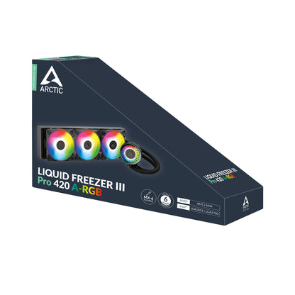 ARCTIC Liquid Freezer III Pro 420 A-RGB Multi Compatible All-in-One CPU Water Cooler Cooling