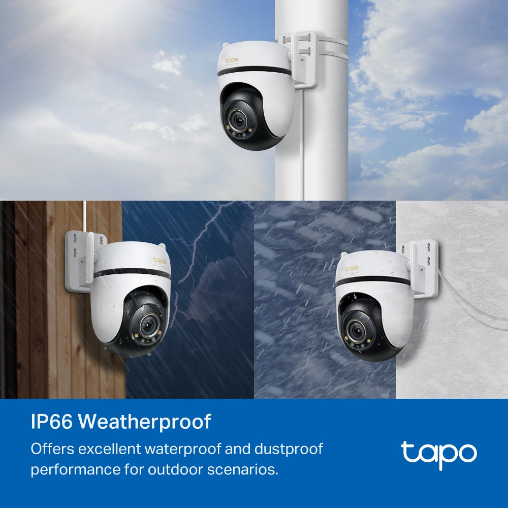 TP-LINK Outdoor Pan/Tilt Security Wi-Fi Camera SPEC: 3K 5MP (2880x1620), 2.4 GHz, 2
