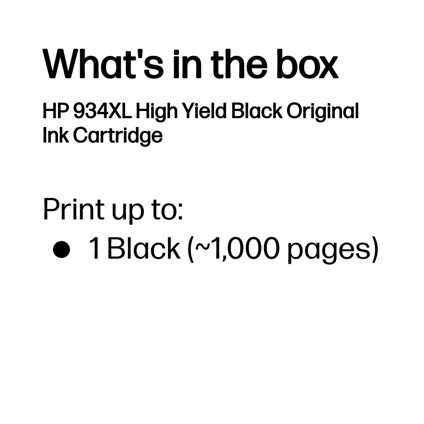 HP C2P23AE/934XL Black Ink Cartridge (1K pages, HP OfficeJet Pro 6230)