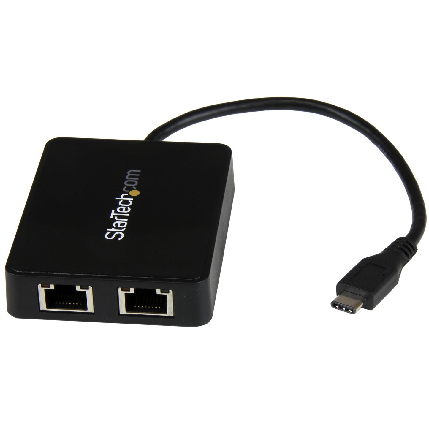 StarTech.com USB-C to Dual Gigabit Ethernet Adapter with USB 3.0 (Type-A) Port, USB