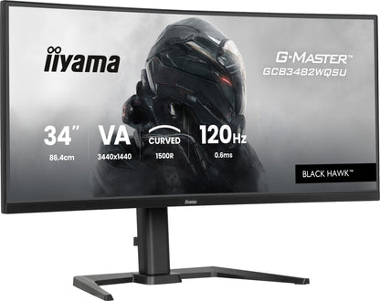 iiyama GCB3482WQSU-B1 34" UWQHD VA 120Hz Curved Monitor