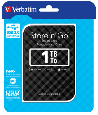 Verbatim Black 1TB HDD