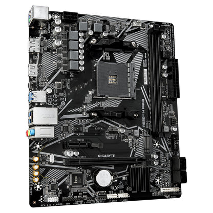 Gigabyte A520M H ARGB Motherboard - Supports AMD Ryzen 5000 Series CPUs, up to