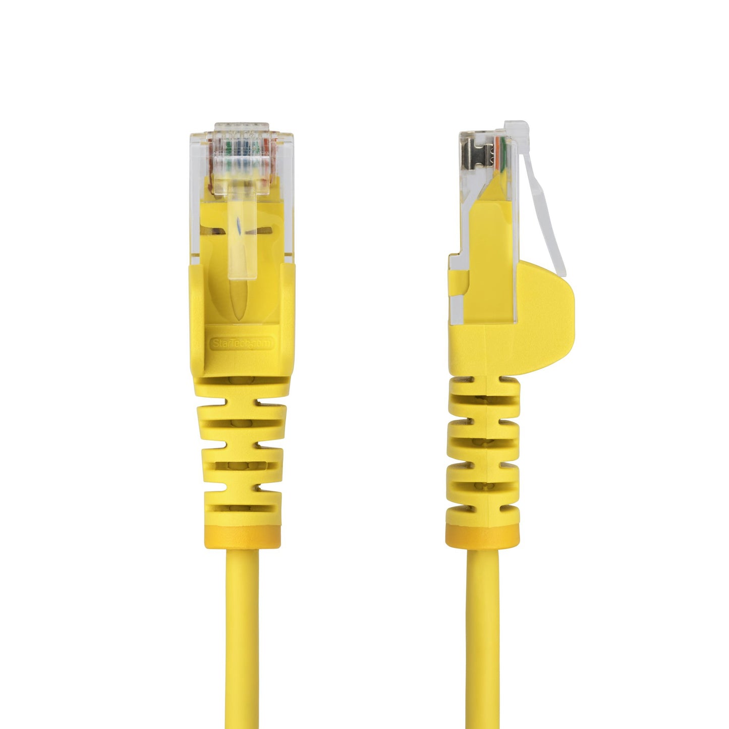 StarTech.com 15m Yellow Slim CAT6 Ethernet Cable, Snagless, 100W PoE, UTP, LSZH