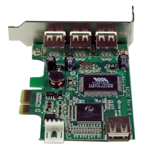 StarTech.com 4 Port PCI Express Low Profile High Speed USB Card Hub