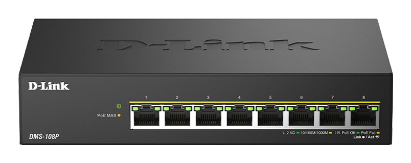D-Link 8-Port 2.5G Multi-Gigabit PoE++ Switch