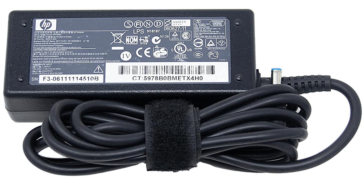 HP 710340-850 power adapter/inverter Indoor 65 W Black Charger