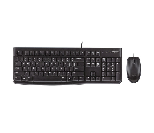 Logitech MK120 Wired Keyboard & Mouse Combo UK