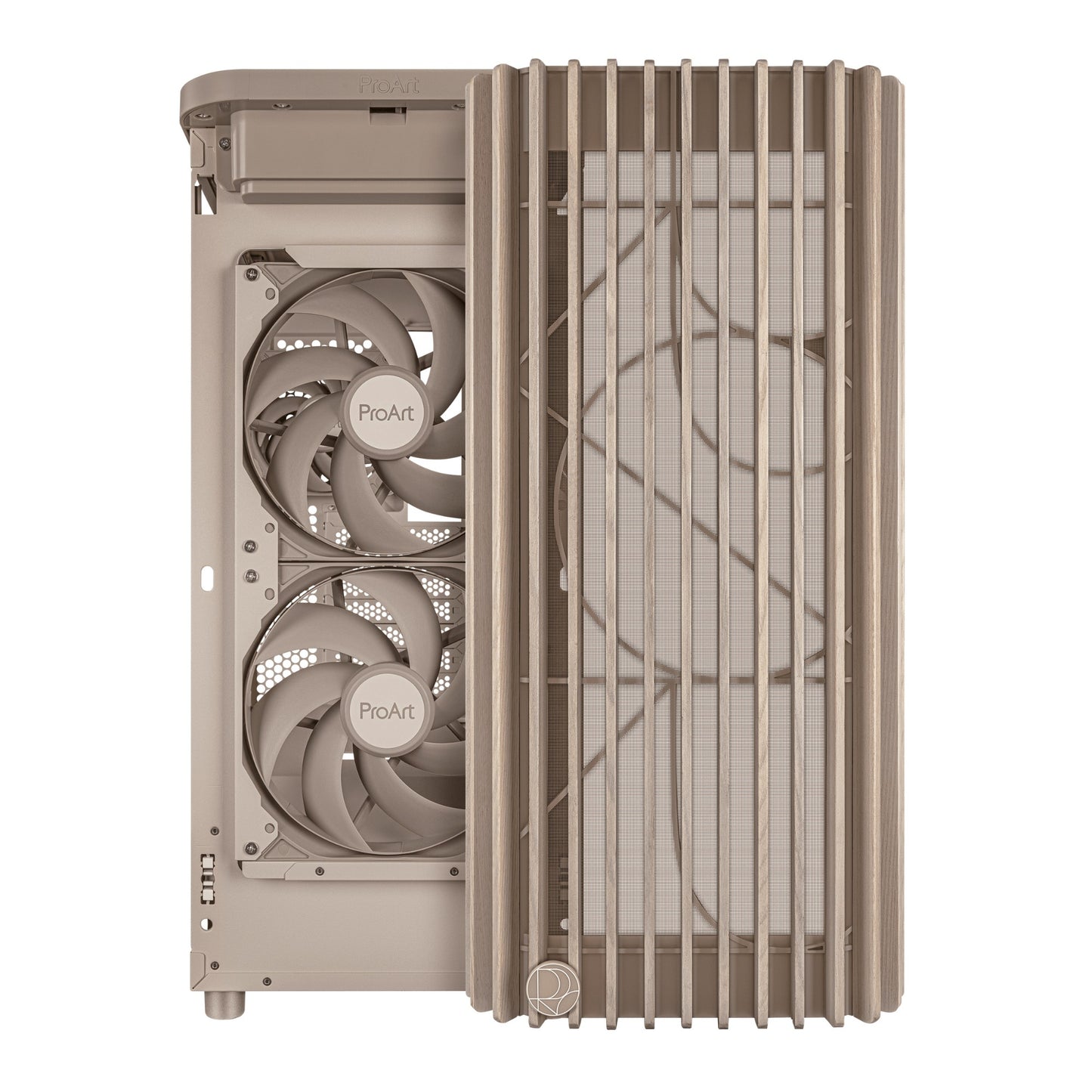 ASUS Proart PA401 Wood Mesh PWM Beige Tower PC Case