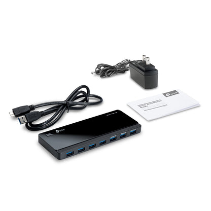 TP-LINK UH700 interface hub USB 3.2 Gen 1 (3.1 Gen 1) Micro-B 5000 Mbit/s Black