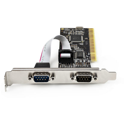 StarTech.com PCI Serial Parallel Combo Card with Dual Serial RS232 Ports (DB9) & 1x Hub