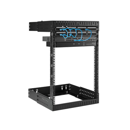 StarTech.com 2-Post 15U Heavy-Duty Wall Mount Network Rack, 19" Open Frame Server