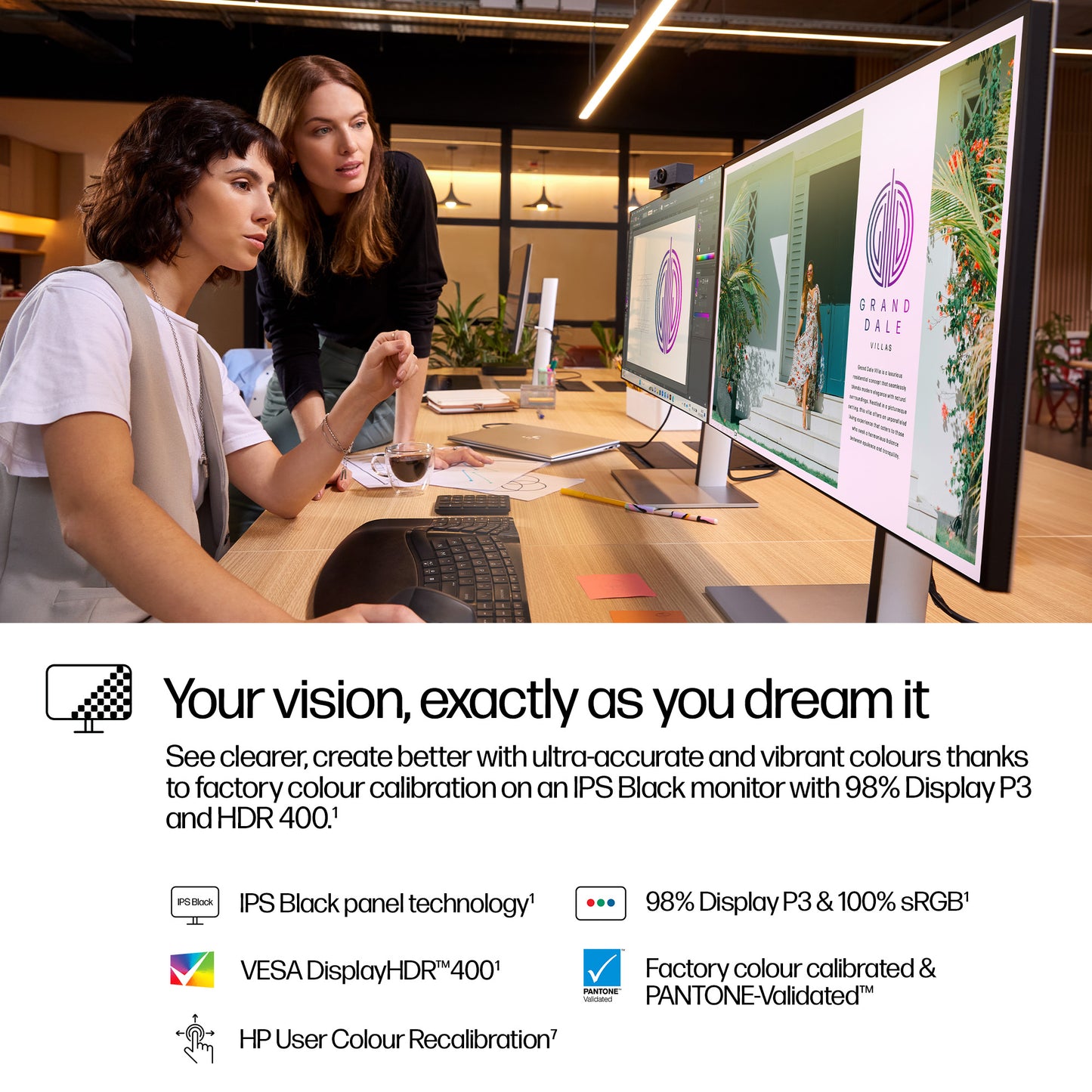 HP Series 7 Pro 727pq 27" QHD IPS 120Hz Monitor